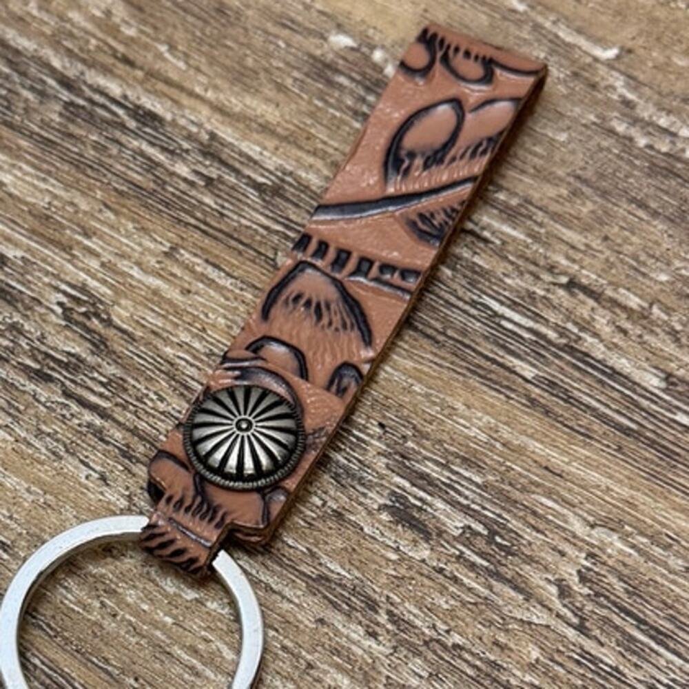 Western Keychain Small Bag Charm Western Style Vegan Purse Accessories 5 inch